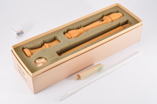 Yamaha YRA-61 Alto Recorder Wood Fine Castellawood Baroque Style w/Box Used FmJP