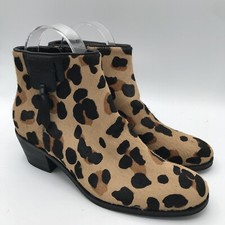 NWOB COLE HAAN Grand OS Sz 6 Joanna Calf Hair Leopard Animal Print Bootie Boots