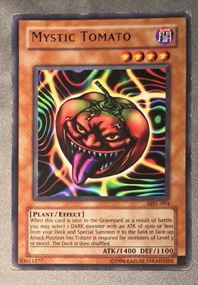Mystic Tomato, Yu-Gi-Oh!, 2002, Magic Ruler, MRL-094, CGC Grade 10