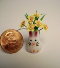 Dollhouse Miniature DAFFODILS IN RABBIT 1:24 & 1:12 Artisan Signed 1 1/8" x 1" — photo 4