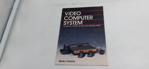 Notice Seule Console Atari 2600 - État Correct, Pour Collection Ou Remplacement