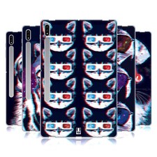 HEAD CASE DESIGNS STRANGE CATS SOFT GEL CASE FOR SAMSUNG TABLETS 1