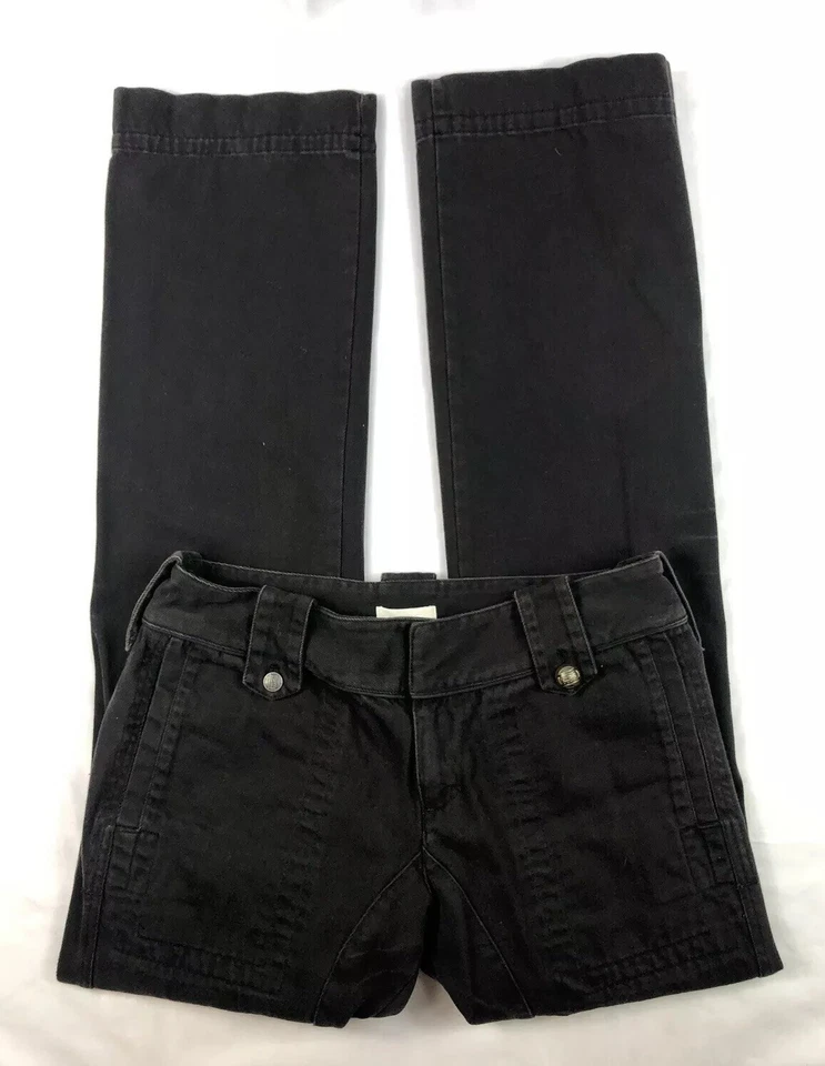 Pantalones DIESEL Mujer Marrón Pana Pierna Ancha Solapa Bolsillo BootCut Talla 32 32x35 Como Nuevos Foto 3 de 4