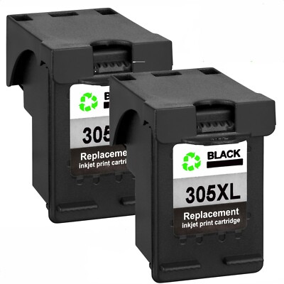 Druckerpatrone 2x schwarz für HP 305 Deskjet Plus 4100 4121 4130 4140 4152 4158
