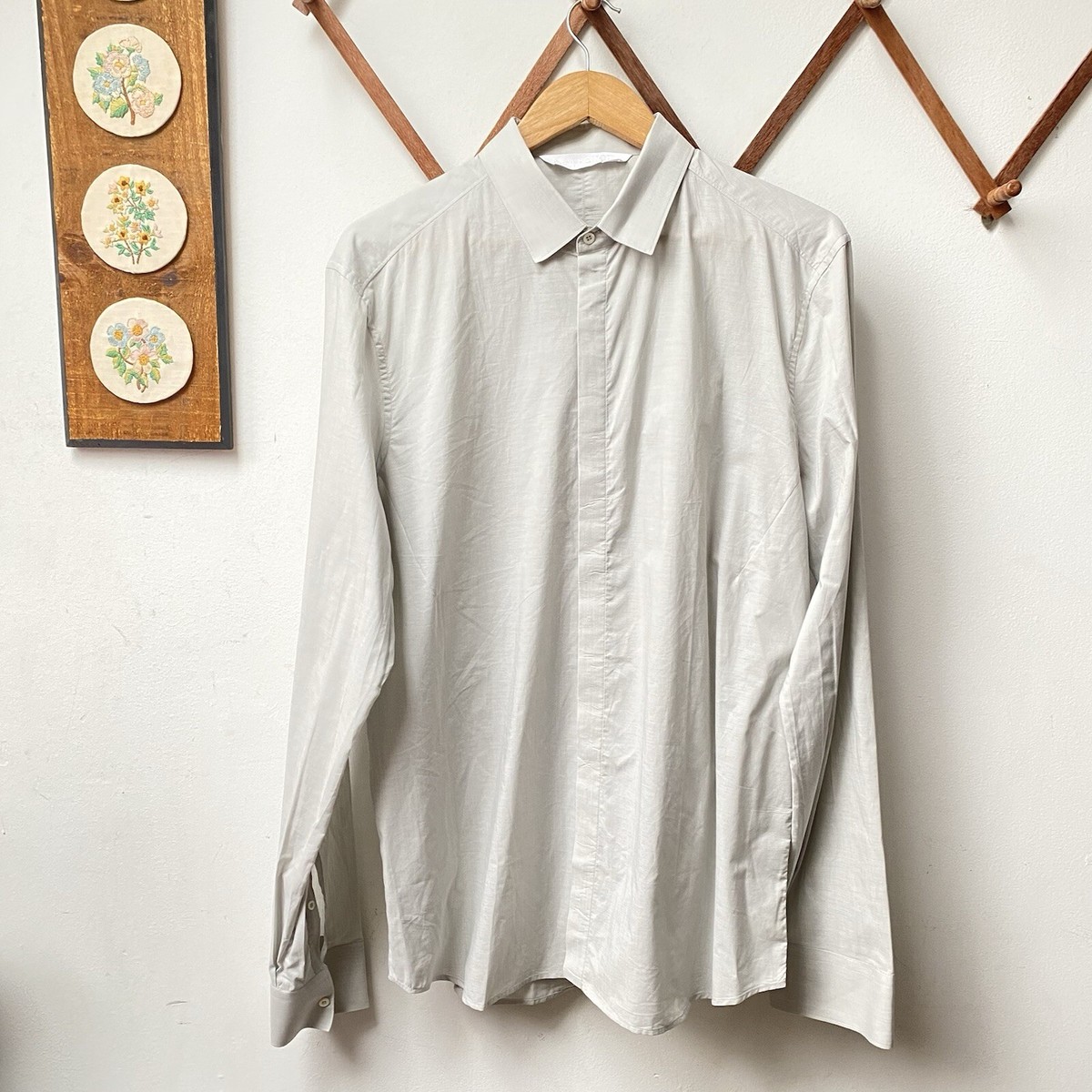 Neil Barrett Hidden Button Dress Shirt Made in Italy 17/43 | eBay