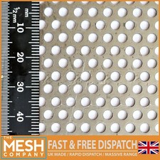 The Mesh Company Steel Perforated Sheet | Mild Steel Round & Square Hole Mesh