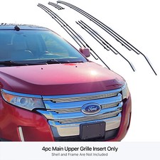For 2011-2014 Ford Edge Main Upper Stainless Steel Chrome Billet Grille Insert