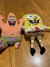 Pre Owned SpongeBob  Patrick Plushies- See photos.