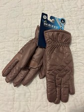 NWT New 52 S/M Small Med Isotoner Gloves Women's Blush Touchscreen Warm Lined