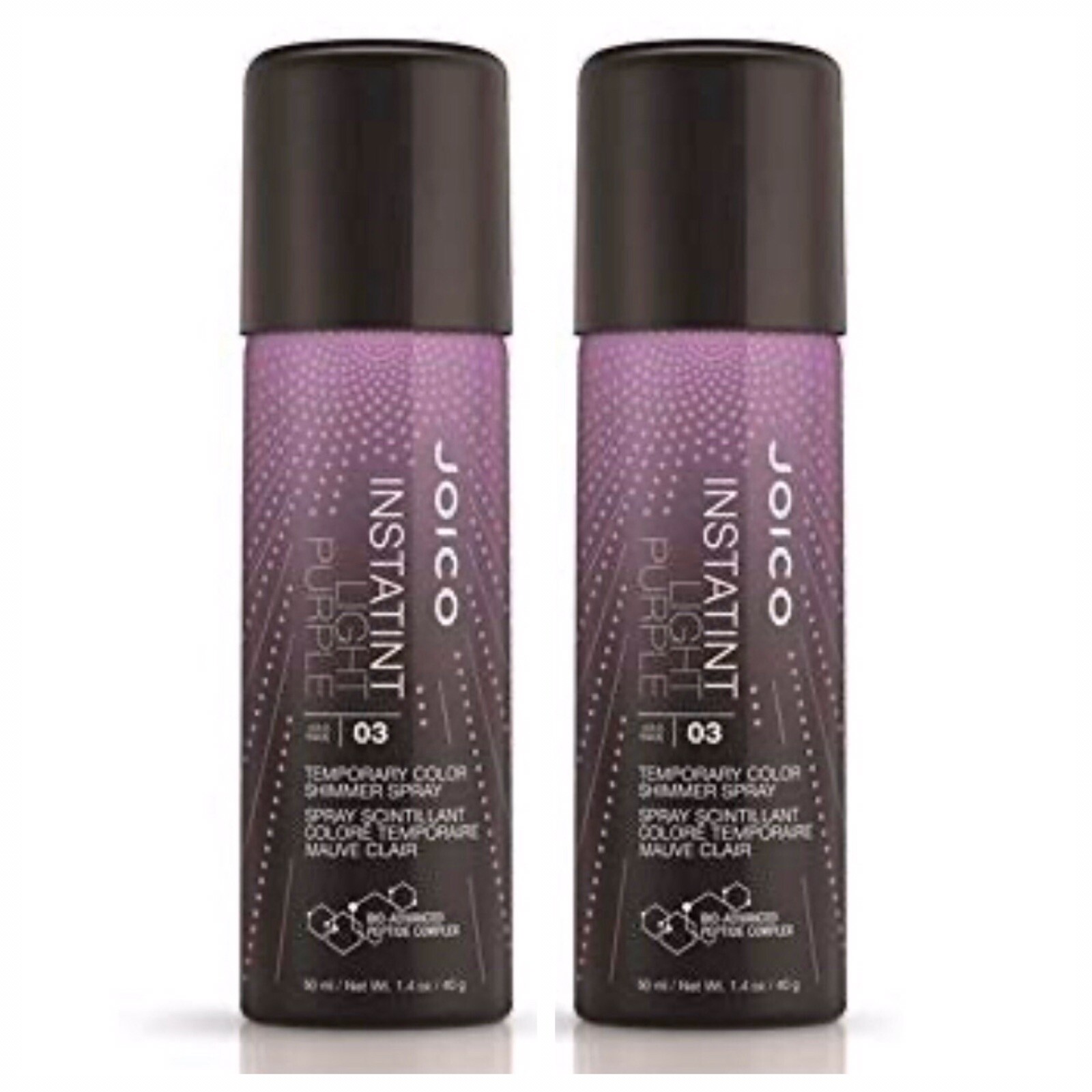 JOICO Instatint Temporary Color Shimmer Spray Light Purple  1.4 oz (2 Pack)