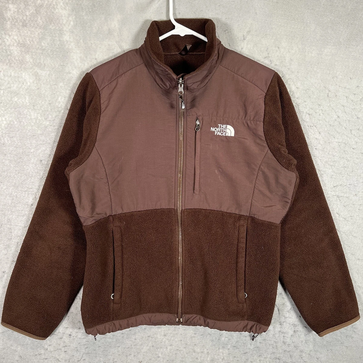 Brown north face jacket womens sale