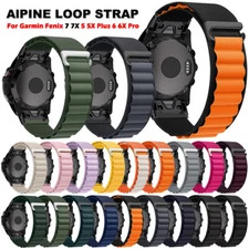 Alpine Loop Nylon Watch Band Strap For Garmin Fenix 7 7X 6 6X Pro Sapphire 5 5X