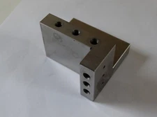 Compound Angle Plate Toolmaker Surface grind 1/4-20 tapped  2 7/8x27/8x2" db #4