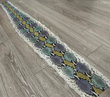 Multicolor Genuine Python Snakeskin Leather real hide snake skin Rattle Jumbo 11