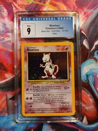 Mewtwo 010/102 Base Set Holo CGC 9 MINT