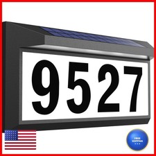 Eyrosa OSA007 Solar Address Sign Lighted Plaque Outdoor Waterproof