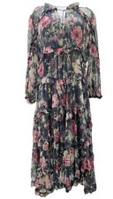 Zimmerman Iris Ruffle Resort Silk Dress Size 2. Rrp £1600. 100% Authentic.