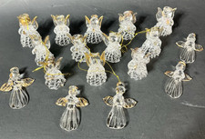 Hand Blown and Spun Glass Angels Hand Painted...