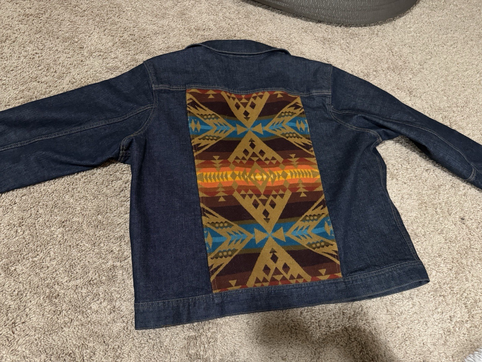 Men’s Pendleton Denim Wool Panel Jacket - image 3