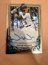 JACOB WILSON 2024 Bowman Sterling Prospect Auto Oakland A's