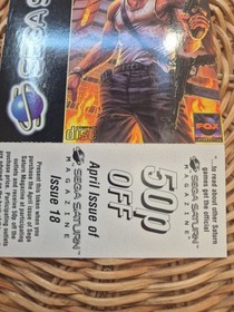 Promo Postcard, Die Hard Arcade, Sega Saturn, Boomerang, Posted 1997.