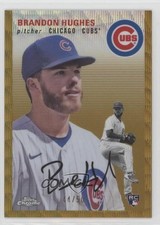 2023 Chrome Platinum Anniversary Gold Wave Refractor 44/50 Brandon Hughes 15wb