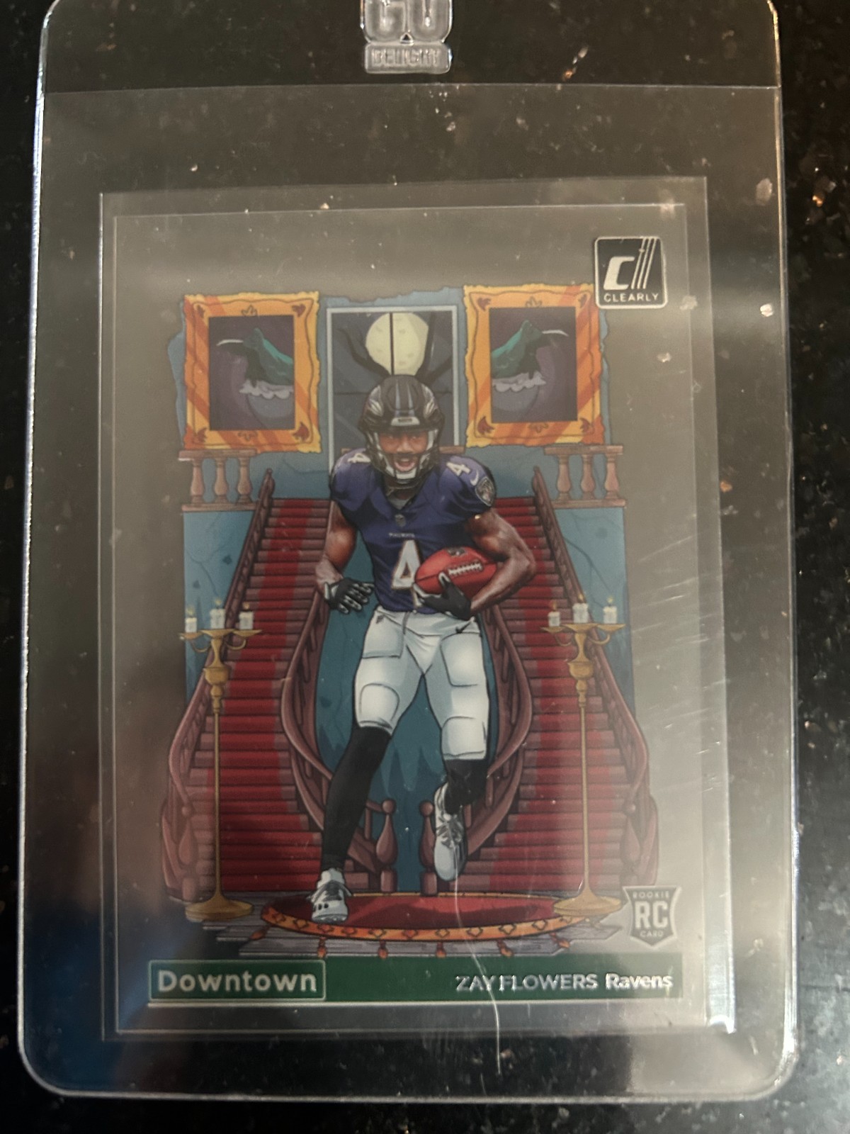 2023 Panini Clearly Donruss - Downtown Zay Flowers #30 (RC)