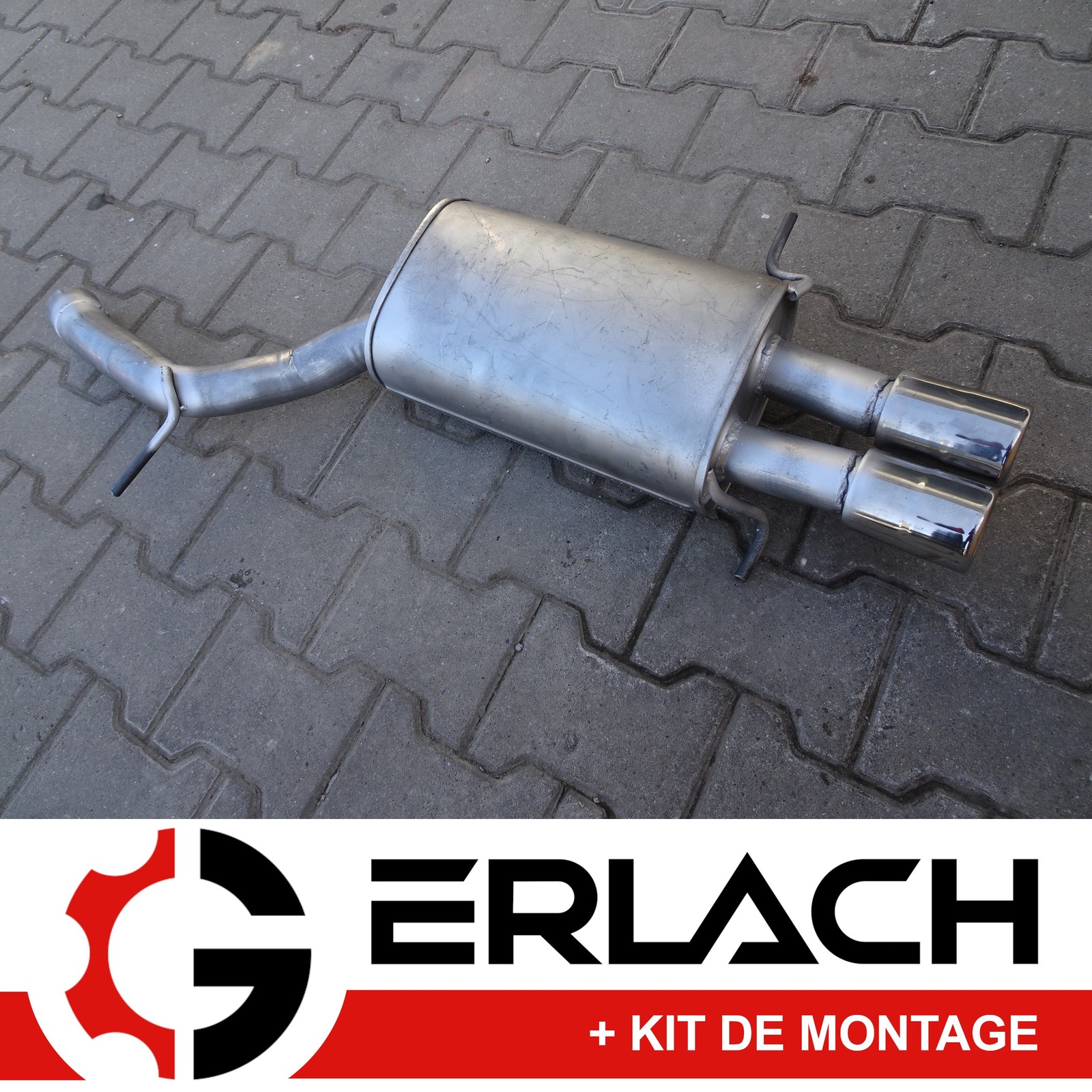 Silencieux arrière Audi A4 B5 pour restauration châssis SPORT quattro 7416