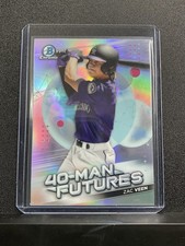 2021 Bowman Chrome Zac Veen #FMF-7 40-Man Futures Colorado Rockies