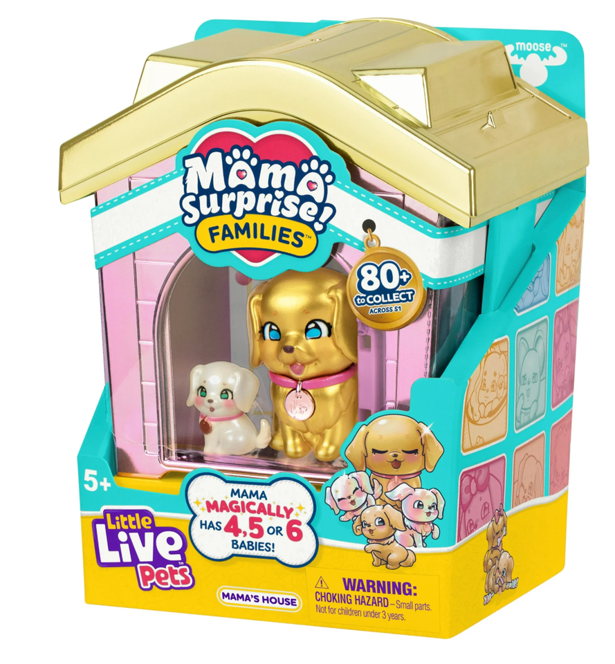 Little Live Pets Mama Surprise Families – Doppia Cuccia Beagle E Maltese – Scopri 4-5-6 Cuccioli Per Ogni Mamma – Gioco Interattivo Per Bambini 5+