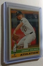 2025 Topps Heritage Baseball #40 Grant Holman, Athletics RC