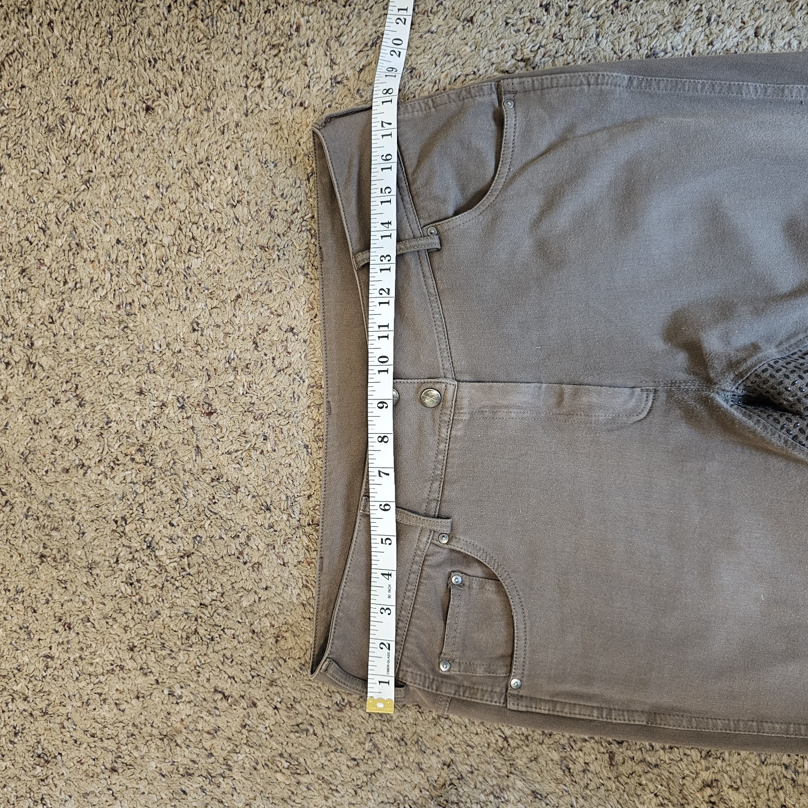 Goode Rider Silicone Horse Riding Equestrian Breech Women's Pants Brown/Tan 34R