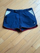 Jantzen Men s Shorts 1980s Navy Blue White Terry Cloth Men s Size 36 Tennis Swim
