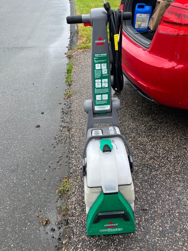 BISSELL Big Green Carpet Cleaner Machine Corded Green Gray Carpet Cleaning