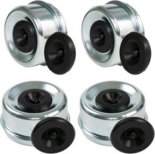 4Pcs 2.44" Trailer Bearing Dust Cap, Bearing Buddy Caps, Trailer Axle Grease Cap