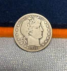 (#102201) Barber Half Dollar:  1911 S.  LI-TY