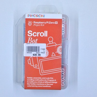 PIMORONI SCROLL BOT RASPBERRY PI ZERO W PROJECT KIT