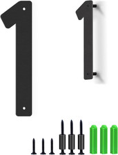 4 Inch House Numbers for Outside, Floating Aluminum Address Numbers, Metal House