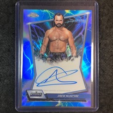 2026 Topps Chrome WWE DREW MCINTYRE Blue Brand Auto Blue 131/150