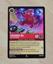 Turning Red Disney Lorcana Card Grandma Wu 120/207 NM Fierce Red Panda