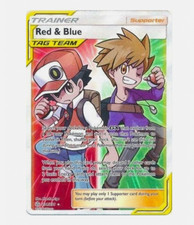 Pokemon SM - Cosmic Eclipse Red & Blue (Full Art) (UR) #234/236 (Holo) VG on eBay