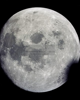 NEAR FULL MOON APOLLO 13 SPACECRAFT 1970 8X10 PHOTO