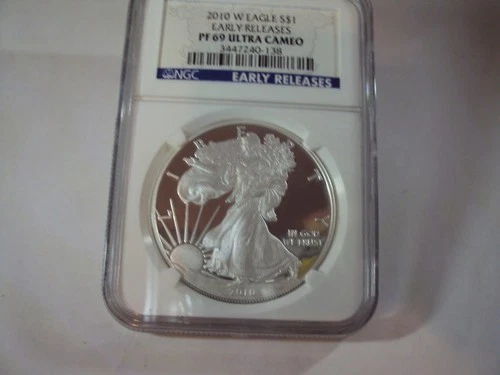 Photo of a 2010-W American Silver Eagle Proof from an eBay listing that sold on Jul 22, 2026