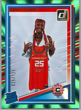 Saniya Rivers 2025 Panini Donruss WNBA Rated Rookie Teal Laser Sun #92 /125