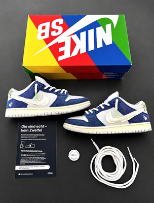 Nike SB Dunk Low Pro QS Herren Sneaker Low Top Blau/Weiß EU 42 DQ5130-400