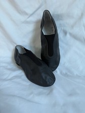 Bloch Black Leather Jazz Shoes Size 4.5 Dance Shoes Girls / Women s
