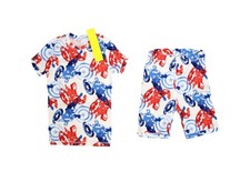 Gap Kids Marvel Captain America Pajama Set Boys 10 Organic Cotton Short Sleeve