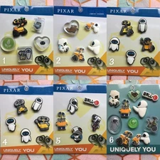 Crocs Handmade jibbitz 5pc Disney Pixar Wall E Eve Robot Shoe charms Set