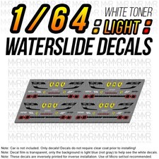 164 Scale Ferrari Sf90 Head Tail Light Waterslide Decals Custom For Hot Wheel