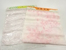 7757053: JAPANESE KIMONO Antique, set of 2 shoulder linings with floral pattern